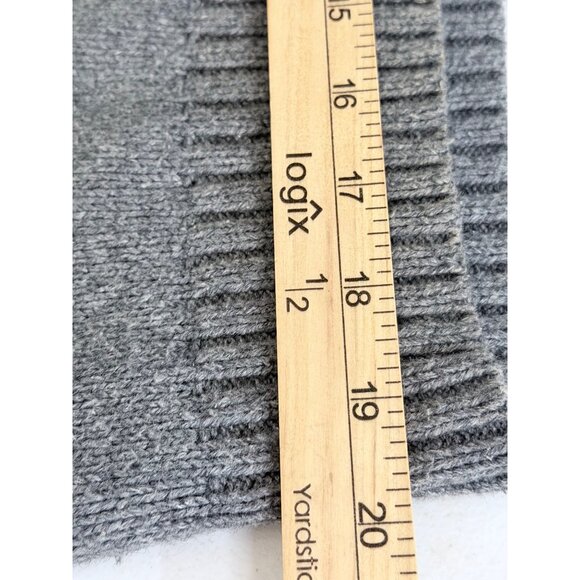 Banana Republic Shawl Cardigan Sweater‎ Mens M Gray Wool Blend Academia Grandpa - Picture 12 of 13